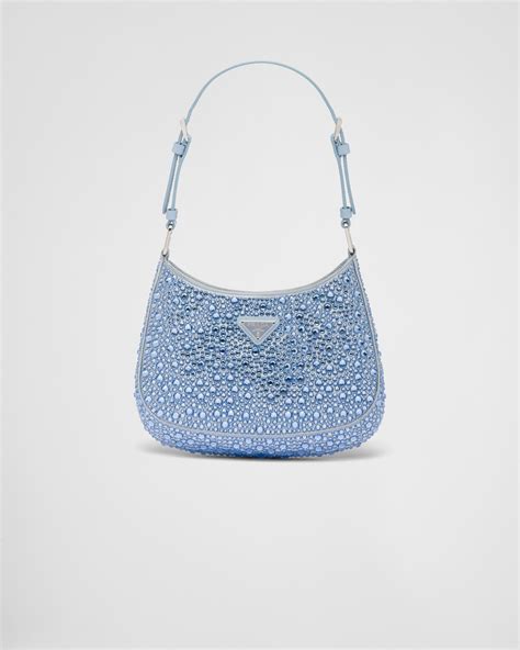 prada crystal bag blue|Prada swarovski bag.